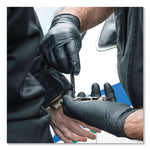 GloveWorks by AMMEX Nitrile Exam Gloves, Powder-Free, 6 mil, Small, Black, 100 Gloves/Box, 10/Carton