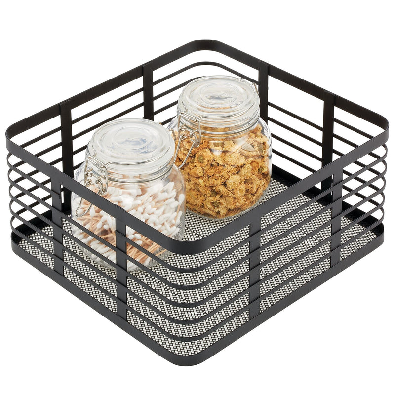 mDesign Steel Organizer, Matte Black (25932)