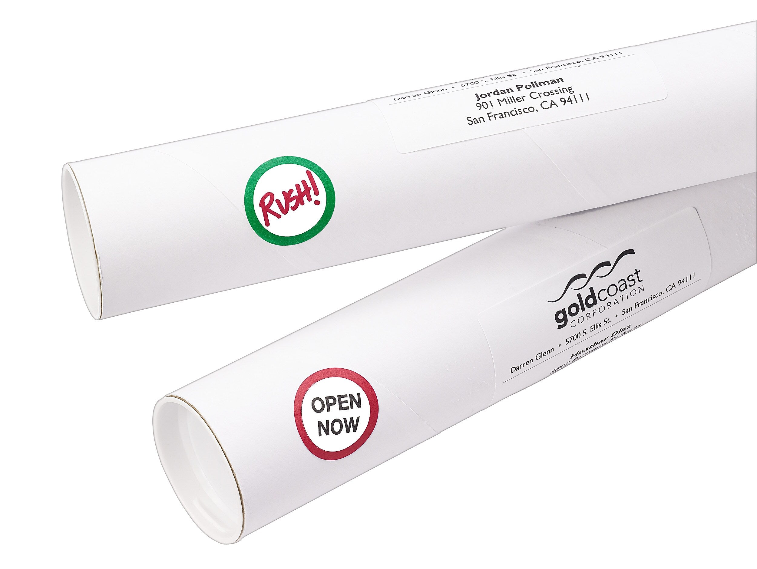 Avery Easy Peel Laser/Inkjet Color-Coding Labels, 4" x 6" Sheets, 1-1/4" Dia, Assorted Colors, 400 Labels/Pack (5407)
