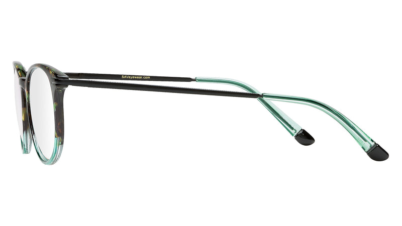 SAV Tri-focus Blue Light +2.50 Reading Glasses, Green (E2307)