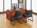 Alera Elusion Series Mesh Back Fabric Computer and Desk Chair, Black (ALEEL41ME10B)