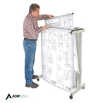 AdirOffice Metal Mobile File Cart with Lockable Wheels, Gray (615-KIT1)