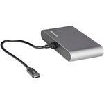 StarTech Thunderbolt 3 Mini Dock Portable Dual Docking Station, Gray (TB3DKM2HDL)