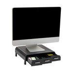 Mind Reader Monitor Stand, Up to 22 lbs., Black (MONSTA3D-BLK)