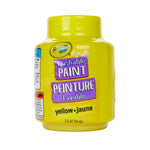 Crayola Washable Kid's Paint, Yellow, 2 oz., 12/Bundle (BIN542834-12)
