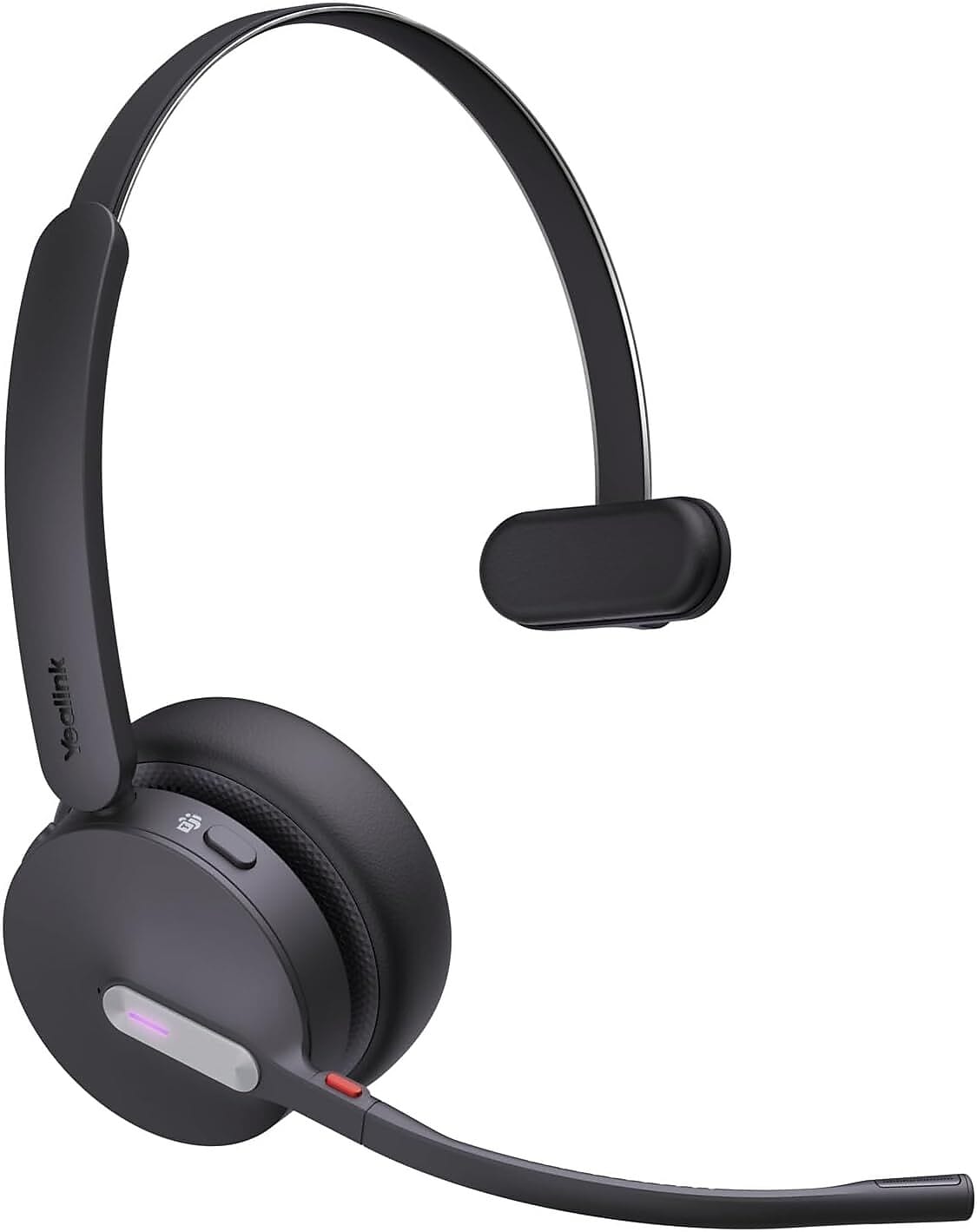Yealink WH64 Hybrid Mono Wireless Noise Canceling Bluetooth Headset, USB-C, MS Certified (1208687)