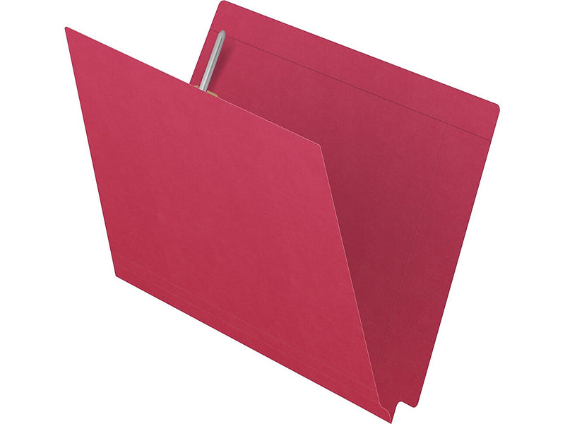 Medical Arts Press Kardex Match Reinforced End Tab File Folder, Straight Cut, Letter Size, Red, 50/Box (S-09483-RED)