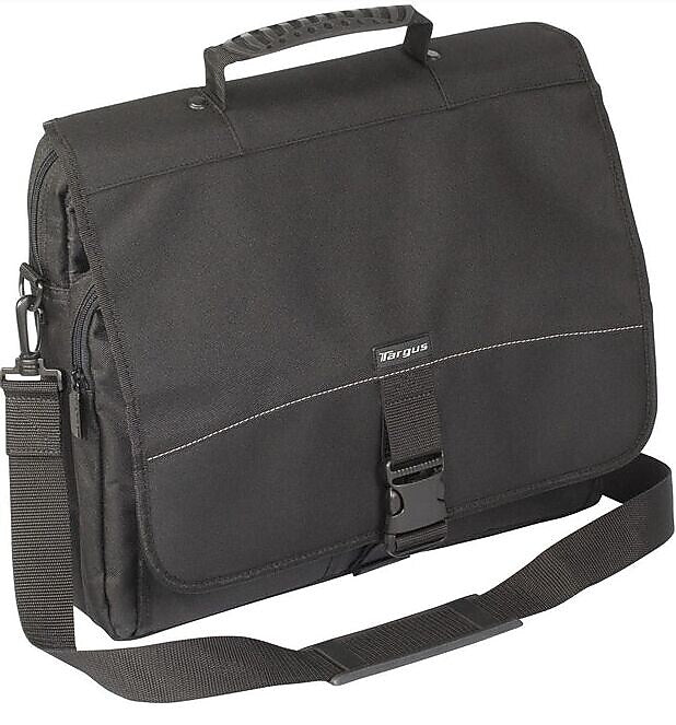 Targus Polyester Messenger Bag, Black (TCM004US)