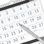 2026 AT-A-GLANCE Contemporary 12" x 27" Three-Month Wall Calendar, White/Black (PM11X-28-26)