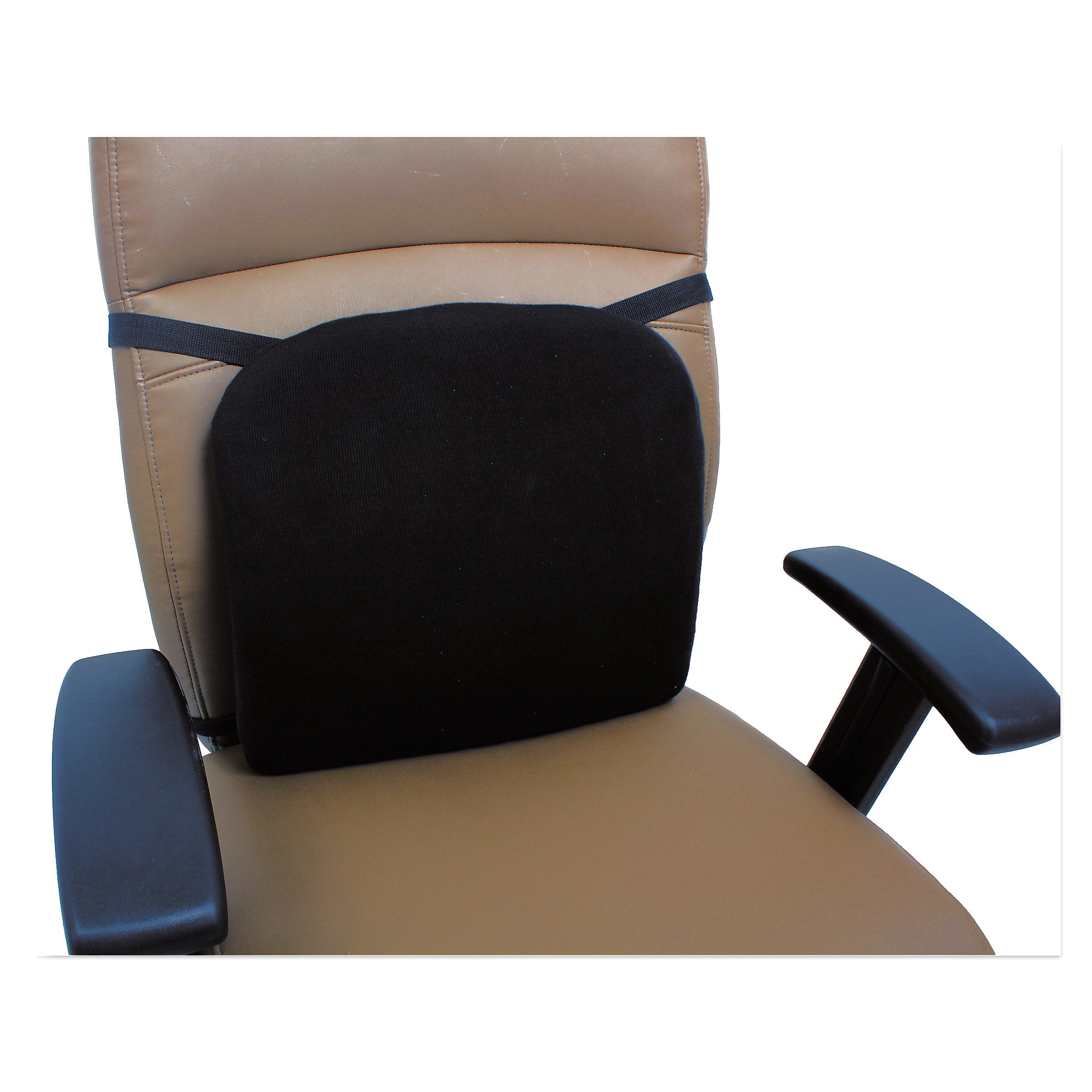 Alera®,  Cooling Gel Memory Foam Backrest, 14-1/8 x 14-1/8 x 2-3/4, Black