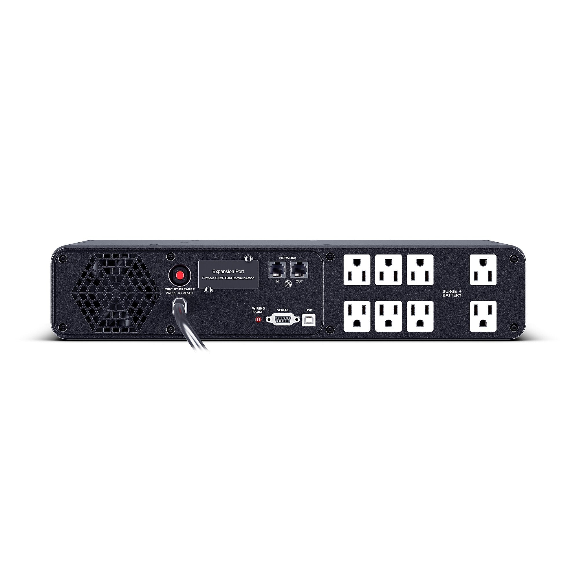 Cyberpower PFC Sinewave 1500VA 2U UPS, 8 Outlet, Black (CP1500PFCRM2U)