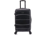 DUKAP Sense 24" Hardside Suitcase, 4-Wheeled Spinner, TSA Checkpoint Friendly, Black (DKSEN00M-BLK)