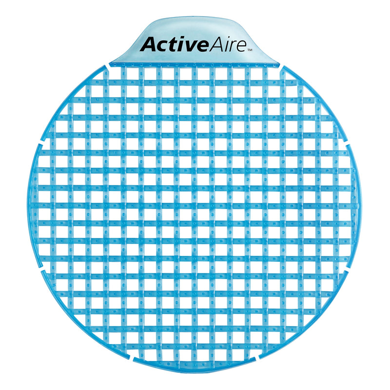ActiveAire Low Splash Anti-Splash Urinal Screen, Coastal Breeze Scent, Blue, 12/Pack (48260)