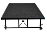 NPS 16" - 24" Height Adjustable Transfix Stage Platform, 4' x 8', Black Carpet (TFXS48961624C10)