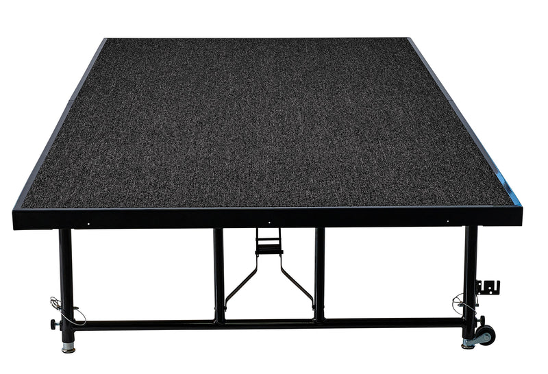 NPS 16" - 24" Height Adjustable Transfix Stage Platform, 4' x 8', Black Carpet (TFXS48961624C10)