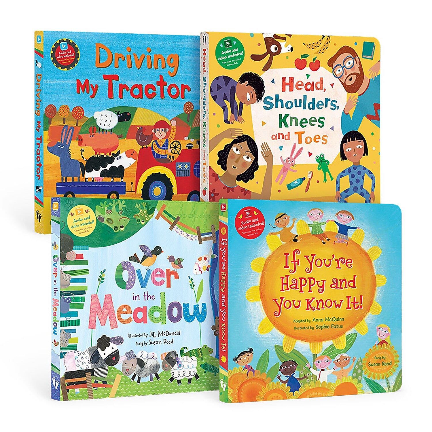 Barefoot Books PreK Singalongs Board Book Bundle (Lap Singalongs), 4/Set (BBK9798888593301)