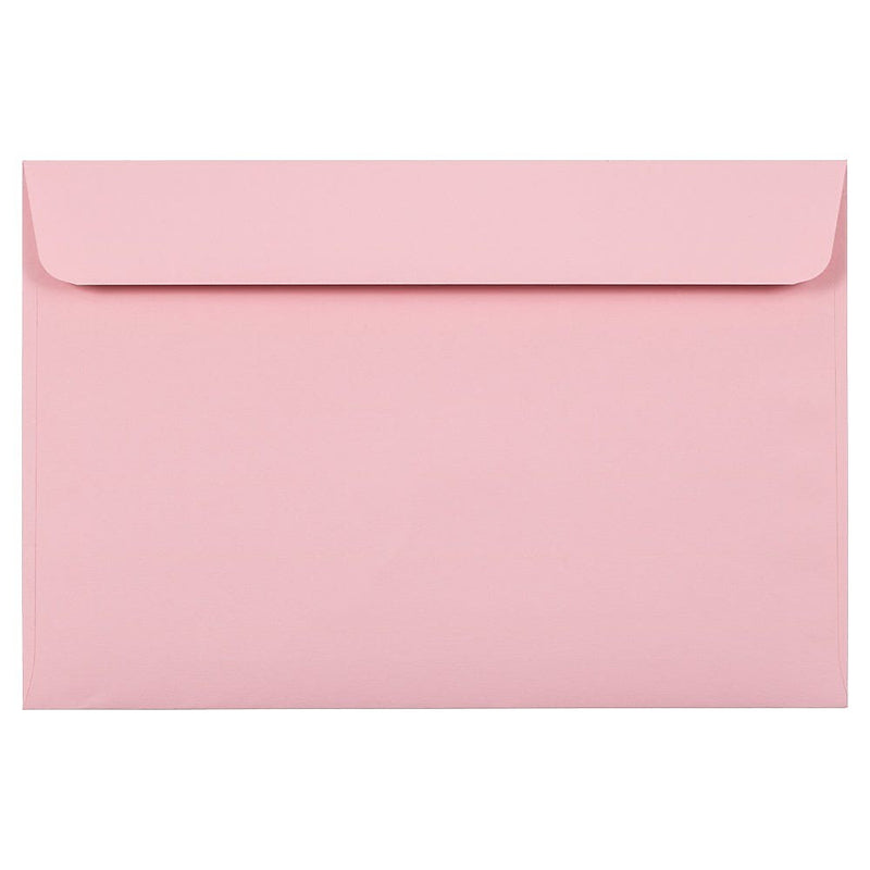 JAM Paper Booklet Envelope 6" x 9", Baby Pink, 100/Pack (23512969d)