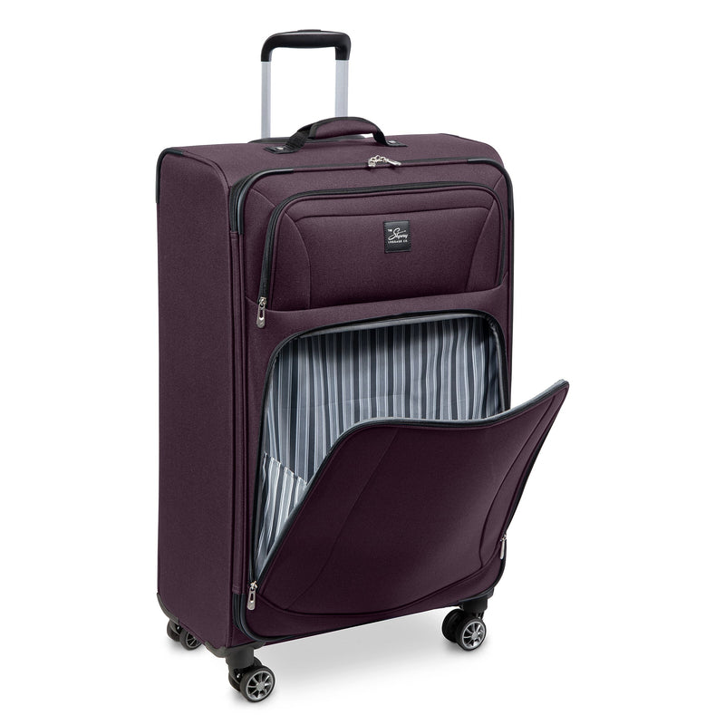 Skyway Luggage Epic 28" Suitcase, 8-Wheeled Spinner, Plum (450-28"555-4VP)