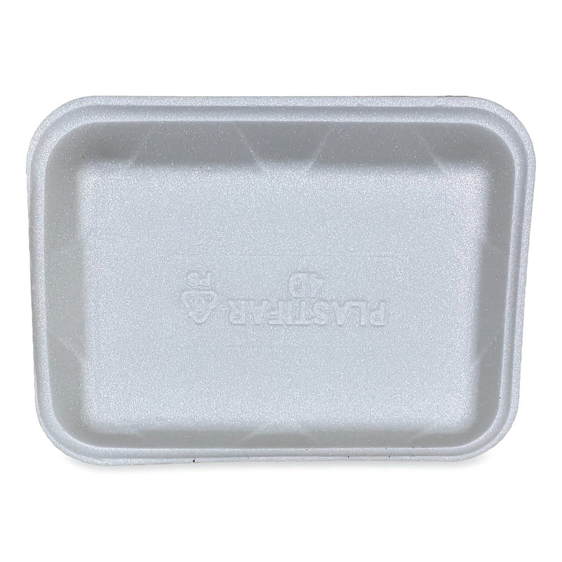 GEN Meat Trays, #4D, 9.47 x 7.12 x 1.32, White, 500/Carton