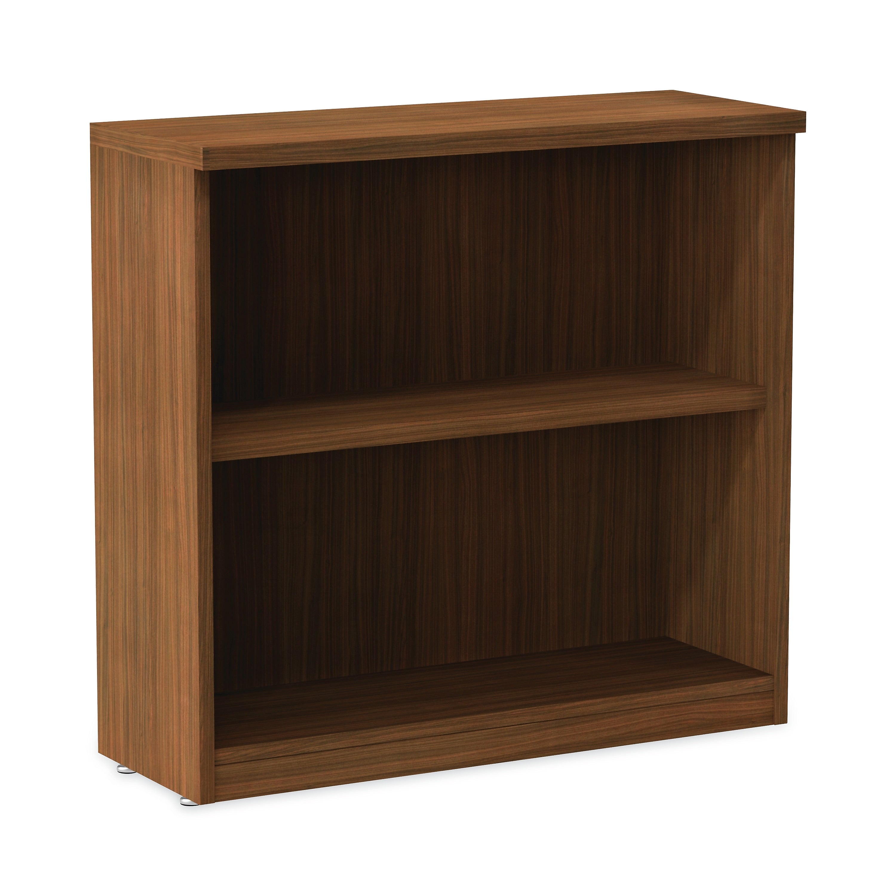 Alera Valencia 29.5"H 2-Shelf Bookcase with Adjustable Shelf, Modern Walnut (ALEVA633032WA)