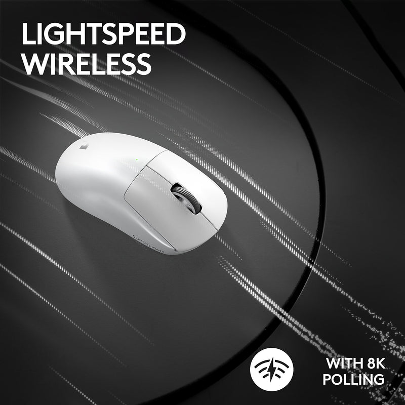 Logitech PRO X Superlight 2 Wireless Optical Gaming Mouse, White (910-006636)