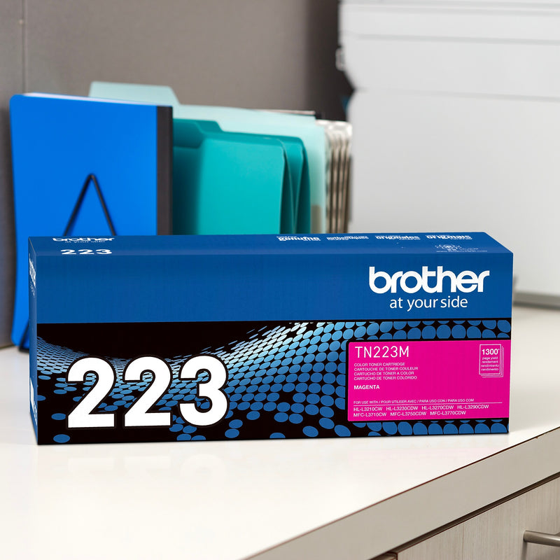 Brother TN-223M Magenta Standard Yield Toner Cartridge, Print Up to 1,300 Pages