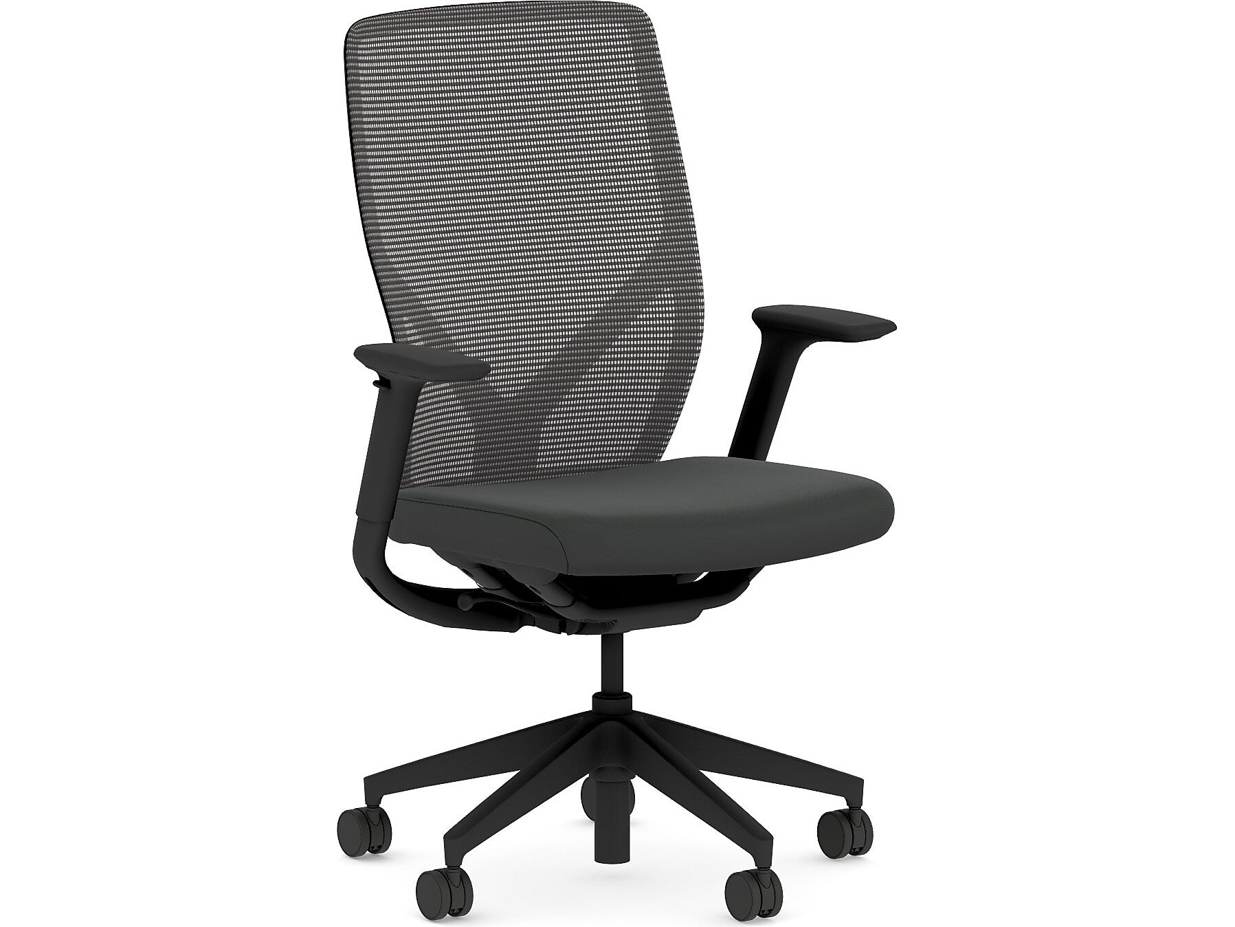HON Flexion Fabric/Mesh Swivel Task Chair, Black (HFXT1.F0.STC.A.H.IM.UR10.NL.SB.T)
