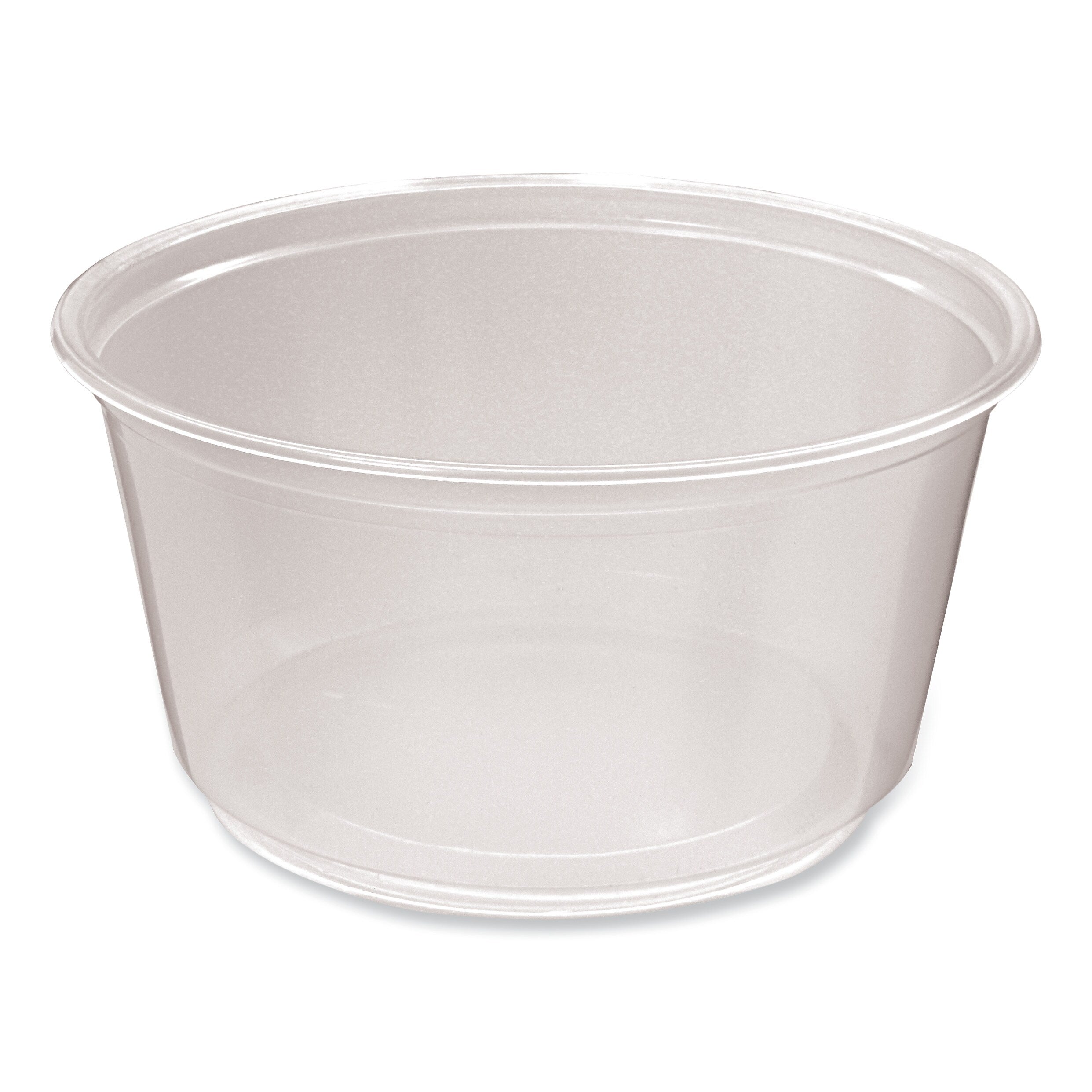 Fabri-Kal Microwavable Deli Containers, 12 oz, 4.6 Diameter x 2.3 h, Clear, Plastic, 500/Carton