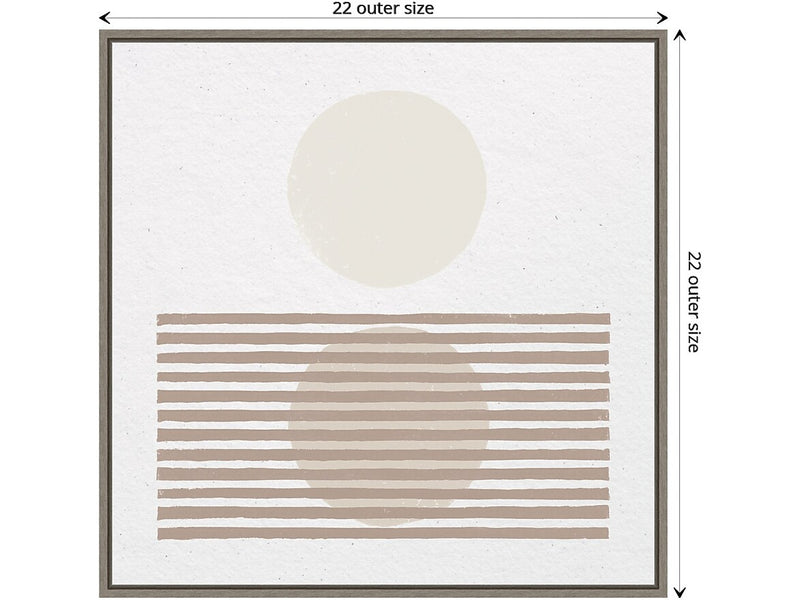 Amanti Art Reflection I Neutral, Canvas, 22" x 22" (A42675515249)