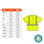 GloWear 8289-ECO High Visibility Short Sleeve T-Shirt, ANSI Type R Class 2, Lime, M, (21533)