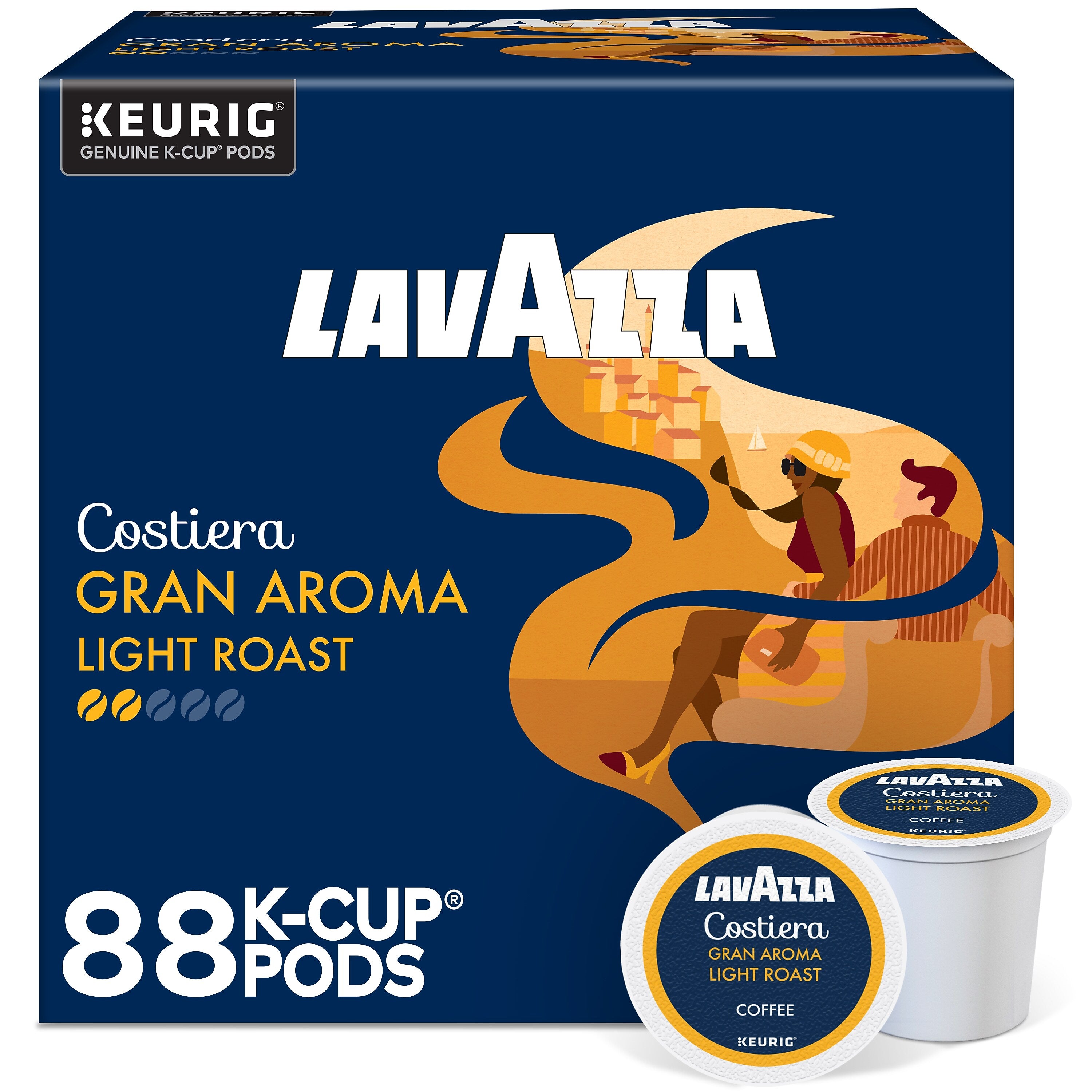 Lavazza Gran Aroma Coffee Keurig® K-Cup® Pods, Medium Roast, 88/Carton (6002CT)