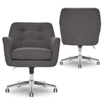 Serta Style Ashland Fabric Swivel Computer and Desk Chair, Graphite (47140B)