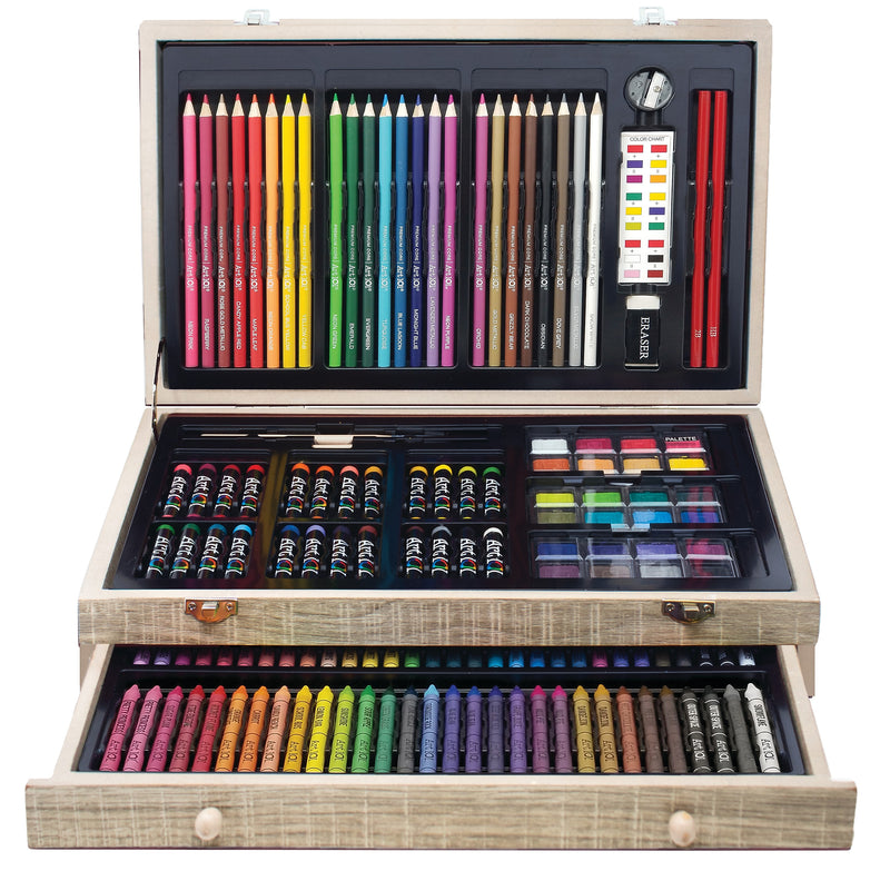 A62Art 101 Wood Art Set, Assorted Colors, 142/Pack (53142MB)