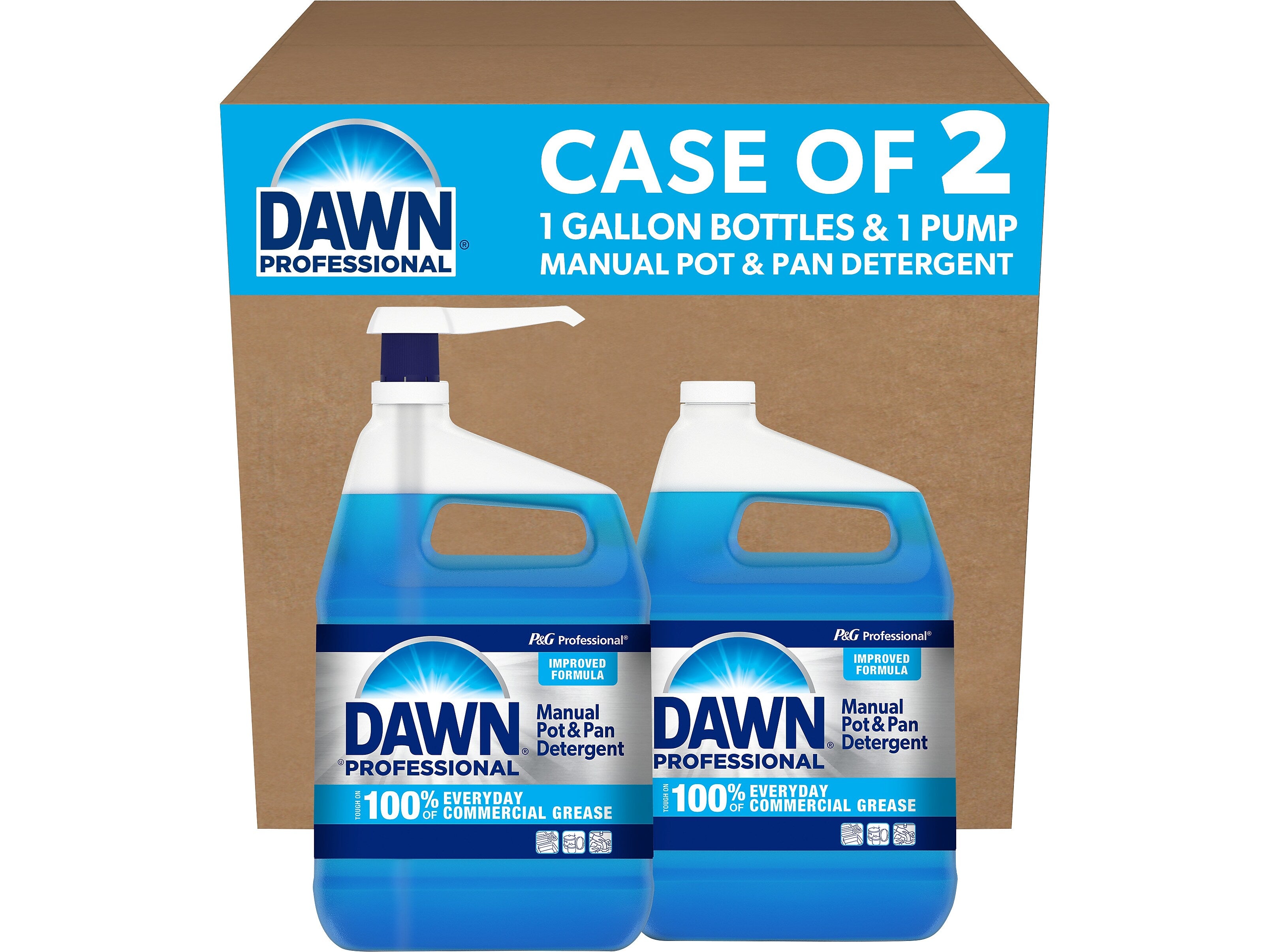 Dawn Professional Liquid Dish Soap, Original Scent, 1 gal., 2/Pack (12163)