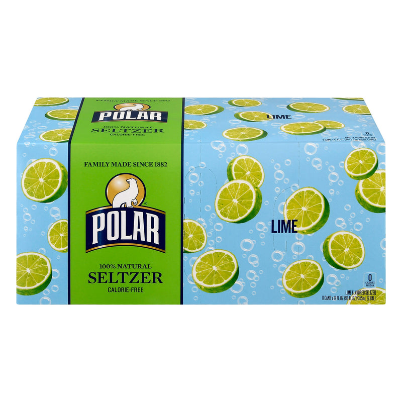Polar Lime Seltzer, 12 oz., 24/Carton (00235)