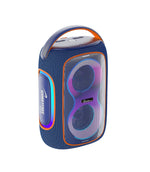 Worryfree Gadgets 50W Wireless Bluetooth Speaker with RGB Lights & Carry Handle, Blue (WH59-BLU)