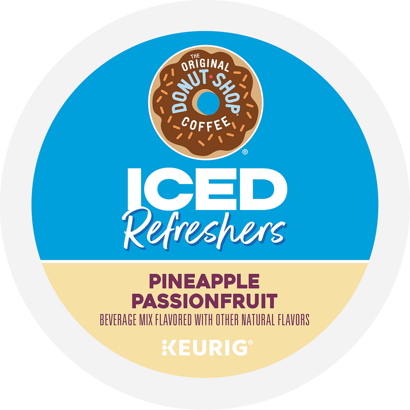 The Original Donut Shop Iced Refreshers Pineapple Passion Fruit, Keurig® K-Cup® Pods, 20/Box (5000379381)
