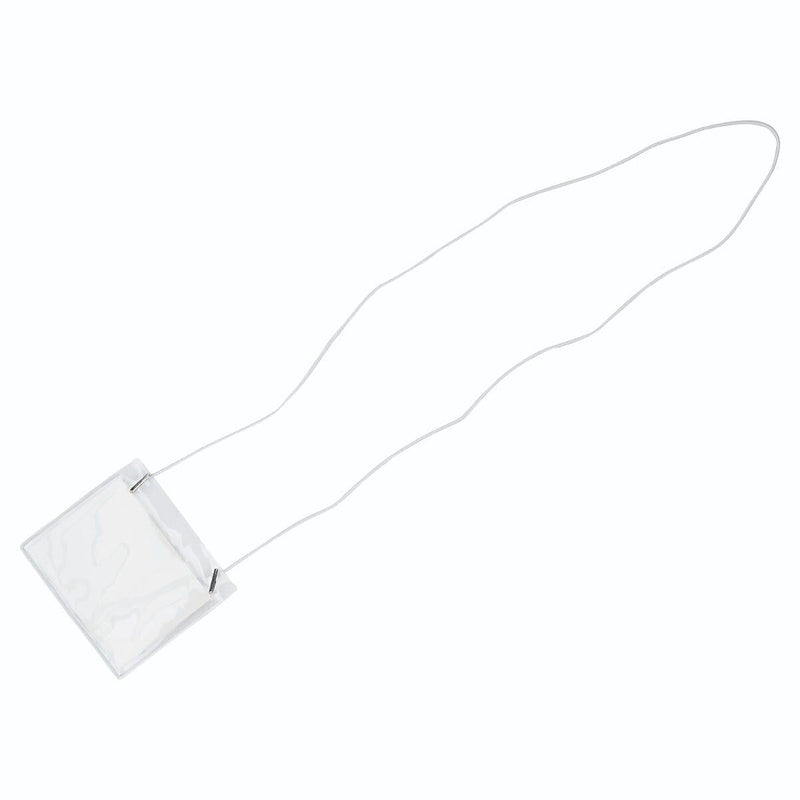 JAM PAPER Plastic Name Tags, 4" x 3 1/2", Clear, 24/Pack (401138612)