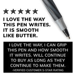 BIC Round Stic Grip Xtra Comfort Ballpoint Pens, Fine Point, 0.8mm, Black Ink, Dozen (13902)