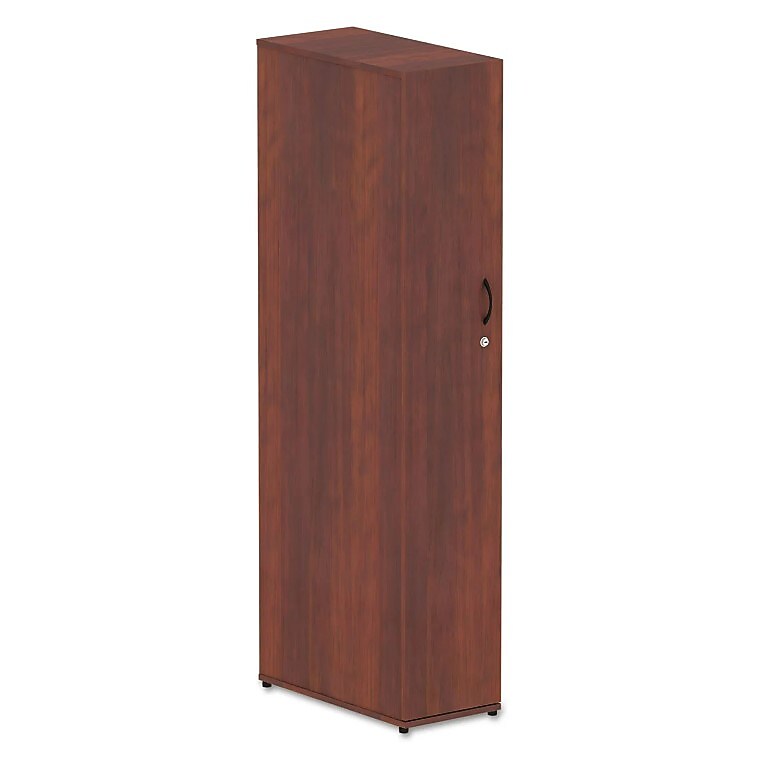 Alera® Valencia Series Wardrobe, 11 7/8w x 23 7/8d x 65h, Medium Cherry