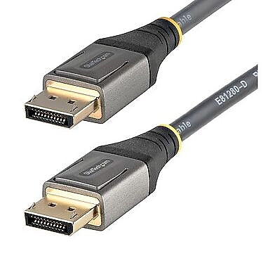 StarTech 6ft (2m) VESA Certified DisplayPort 1.4 Cable, 8K 60Hz HDR10, UHD 4K 120Hz Video, DP to DP Mon Cord, DP 1.4 Cable, M/M