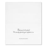 "Colorful Thank You"   Card w/ White Unlined Envelope, 100/BX