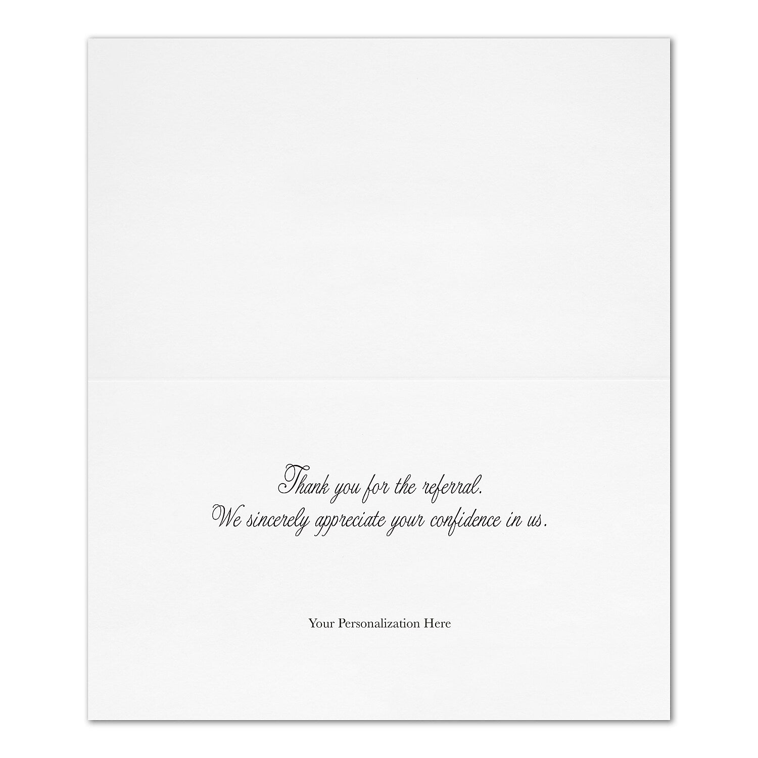 "Colorful Thank You"   Card w/ White Unlined Envelope, 25/BX
