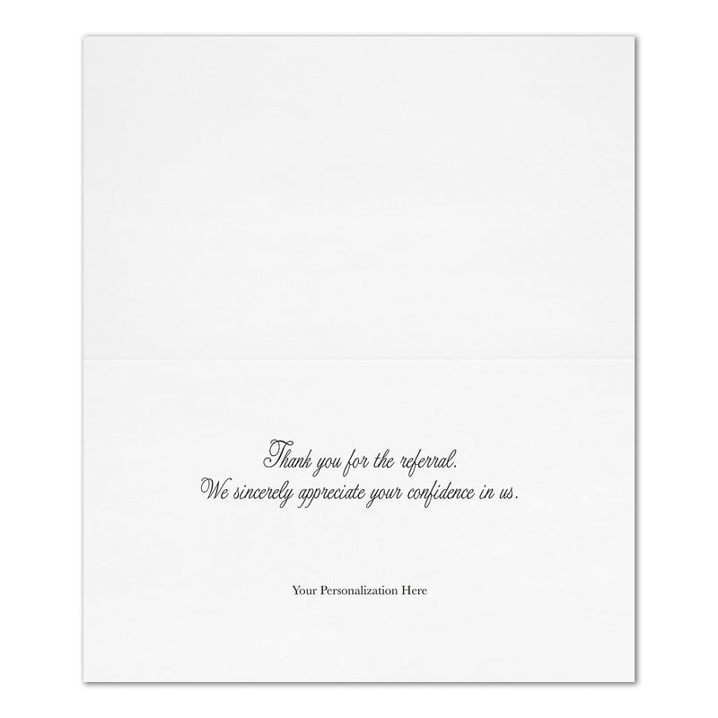 "Colorful Thank You"   Card w/ White Unlined Envelope, 25/BX