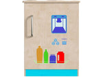 Flash Furniture Bright Beginnings Children's Kitchen Refrigerator with Integrated Storage (MK-ME03508-GG)