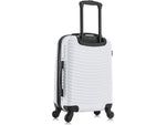 DUKAP Adly 20" Hardside Suitcase, 4-Wheeled Spinner, TSA Checkpoint Friendly, White (DKADL00S-WHI)