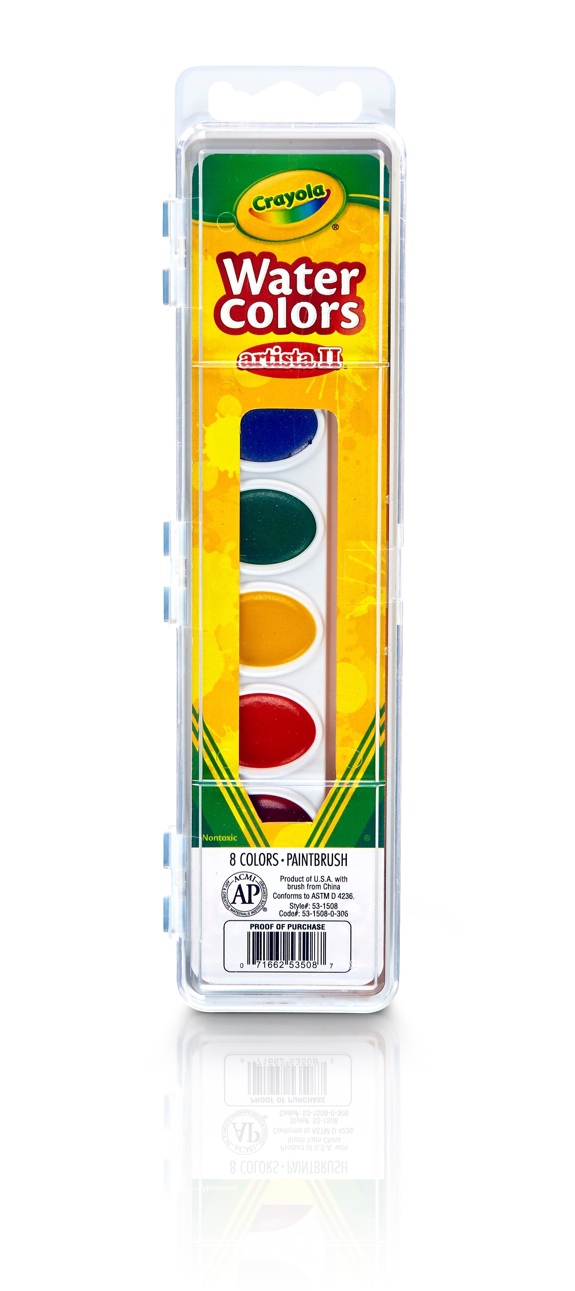 Crayola Washable Watercolor Paint, Assorted Colors (BIN531508)