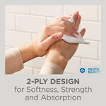 Pacific Blue Select Premium C-Fold Paper Towels, 2-ply, 120 Sheets/Pack, 12 Packs/Carton (23000)
