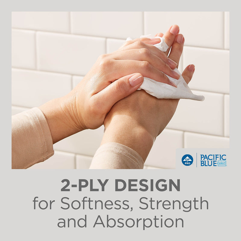 Pacific Blue Select Premium C-Fold Paper Towels, 2-ply, 120 Sheets/Pack, 12 Packs/Carton (23000)