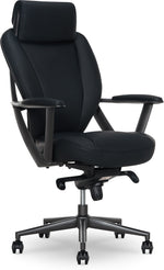 La-Z-Boy Vannes Ergonomic Polyurethane Swivel Executive Chair, Black (60101-BLK)